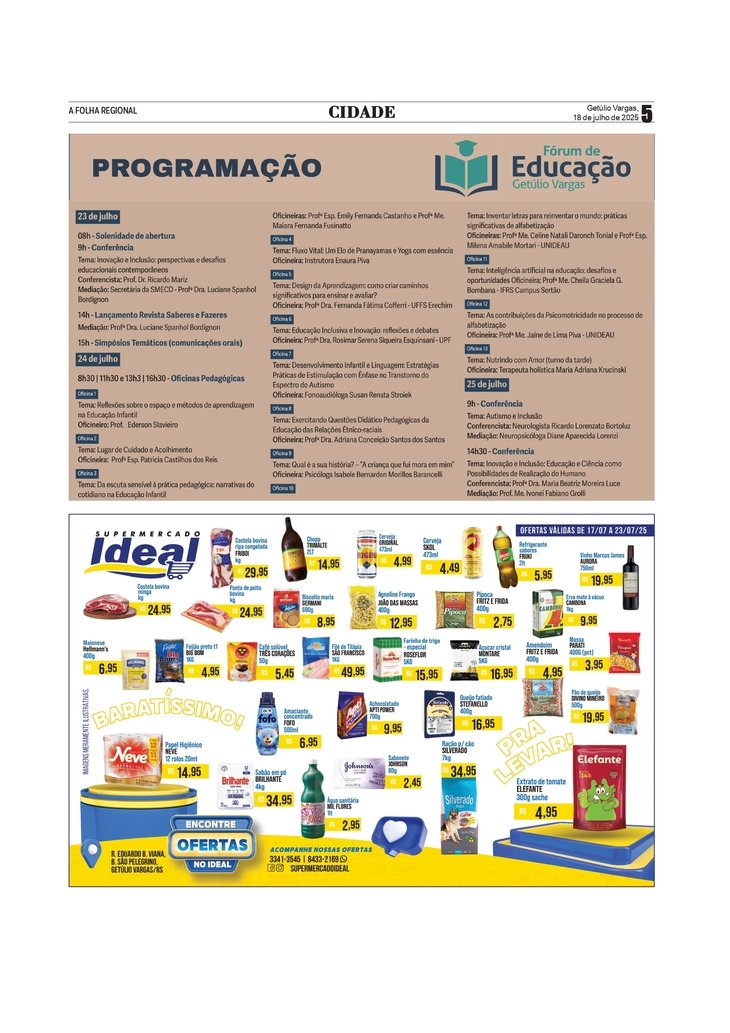 Informativo da Prefeitura Municipal de Getúlio Vargas - Fórum de Educação
