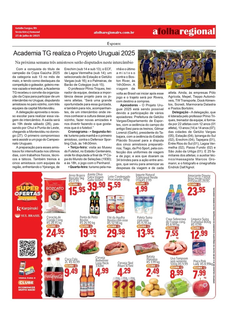 Academia TG realiza o Projeto Uruguai 2025