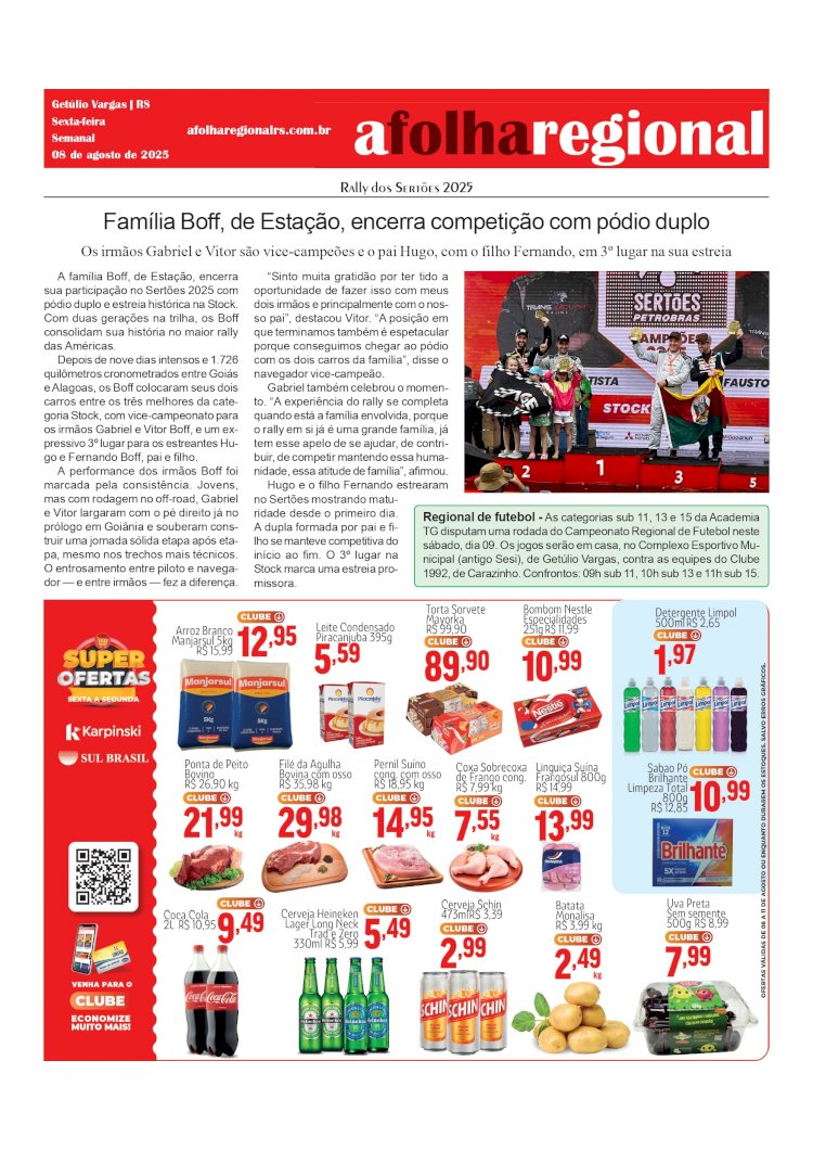 Rally dos Sertões 2025 / Regional de Futebol