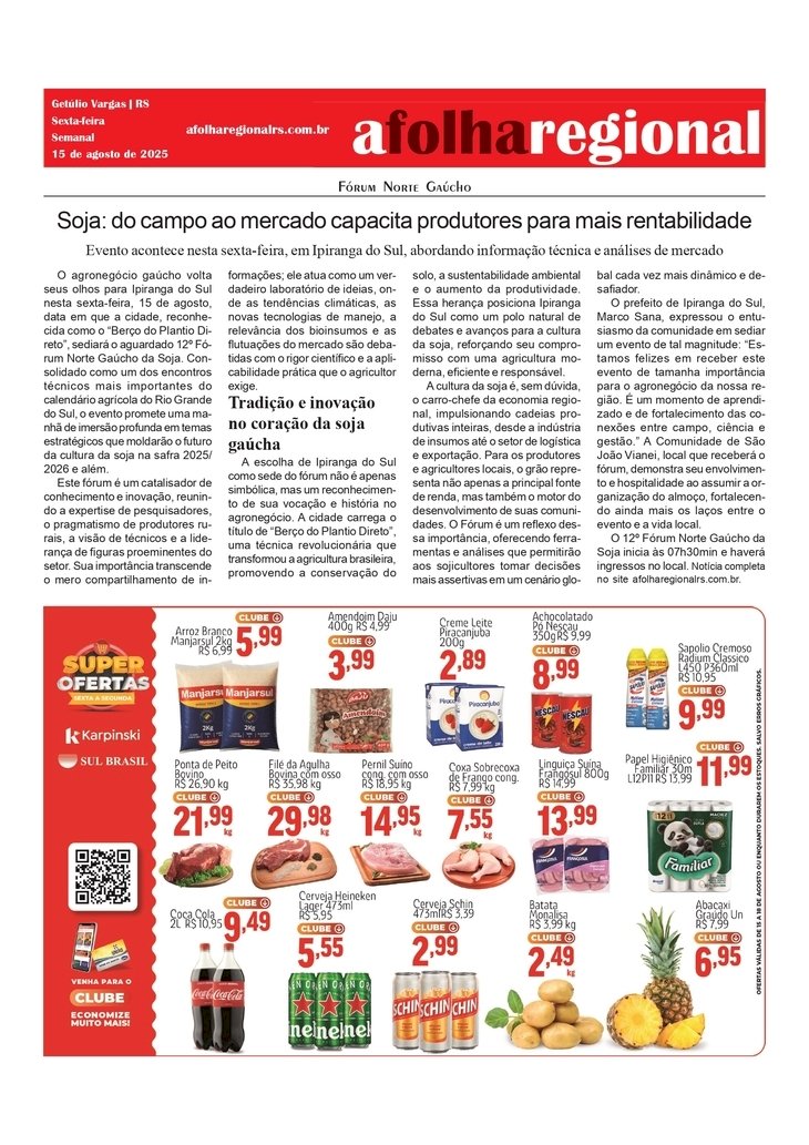 Fórum Norte Gaúcho - Soja: do campo ao mercado capacita produtores para mais rentabilidade