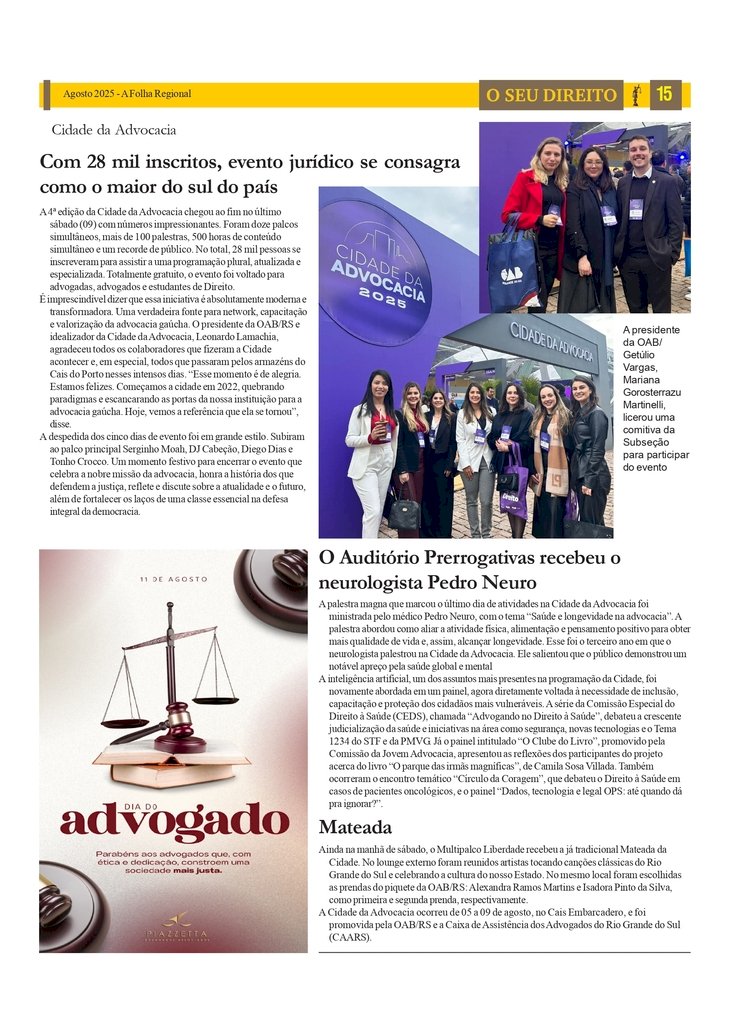 Especial O Seu Direito - Com 28 mil inscritos, a Cidade da Advocacia se consagra como o maior do sul do país
