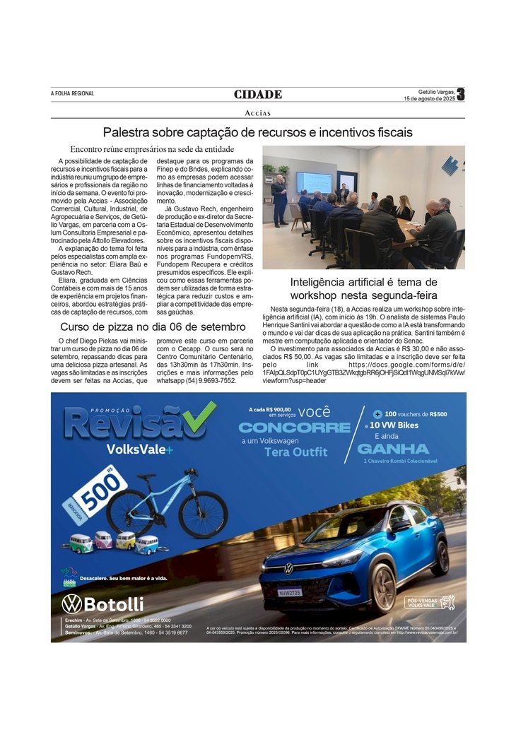 Palestra sobre captação de recursos e incentivos fiscais na Accias