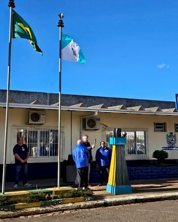 Estação recebe a centelha do Fogo Simbólico da Patria