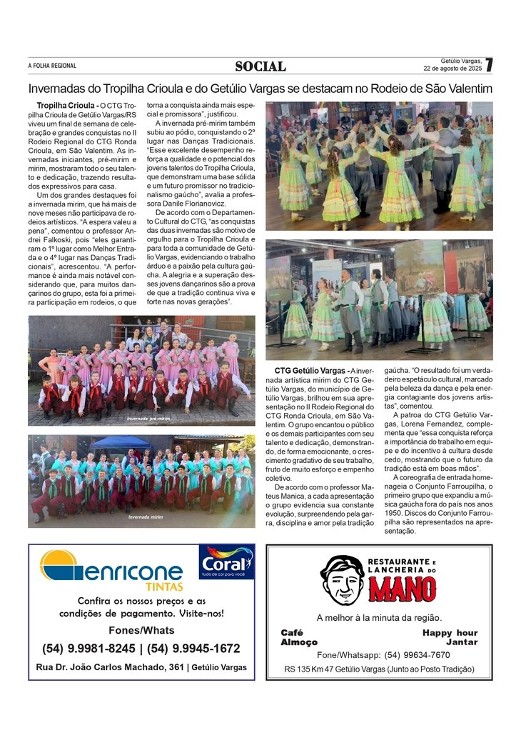 Social, por Anissara Zir. Edição de 22/8/2025.