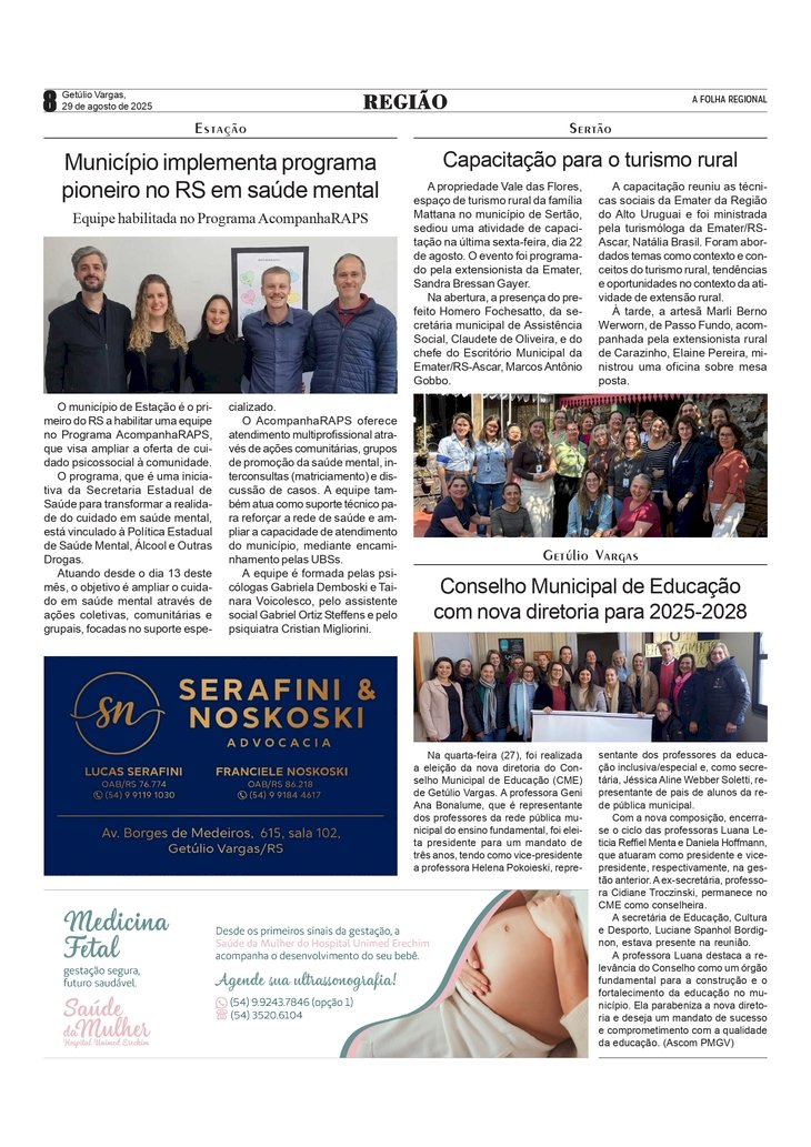 Notícias de Estação, Sertão e Getúlio Vargas