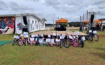 Passeio Ciclístico marca encerramento da Semana da Pátria em Estação