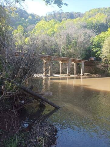 Municípios de Floriano Peixoto e Sananduva concluem reforma da ponte sobre o Rio Ligeiro