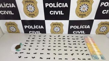 POLÍCIA CIVIL PRENDE UM HOMEM E UMA MULHER EM FLAGRANTE, PELA PRÁTICA DE TRÁFICO DE ENTORPECENTES