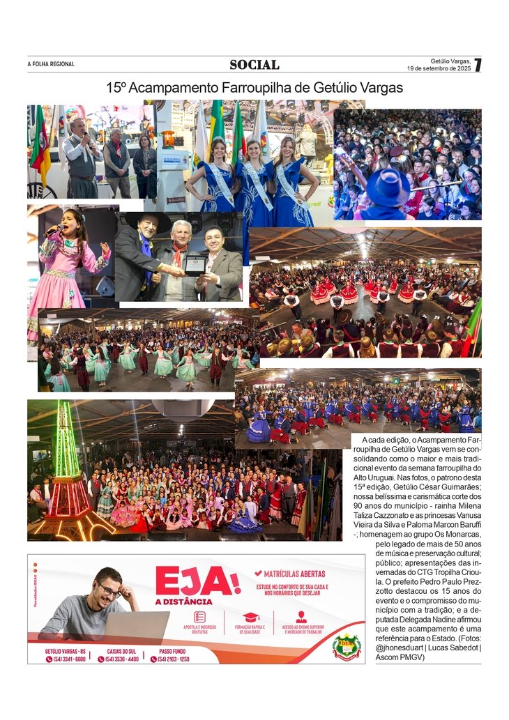 Social, por Anissara Zir. Edição de 19/9/2025.