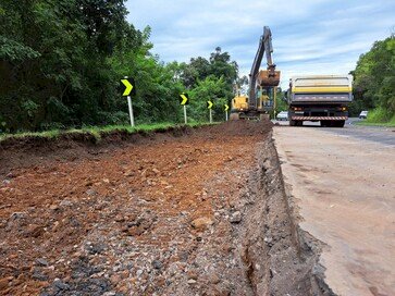 No cronograma das obra ERS-135 os onze quilômetros entre Getúlio Vargas e Erebango