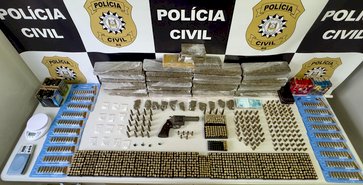 Polícia Civil apreende 18 quilos de drogas, 1.400 munições e prende dois em Erechim