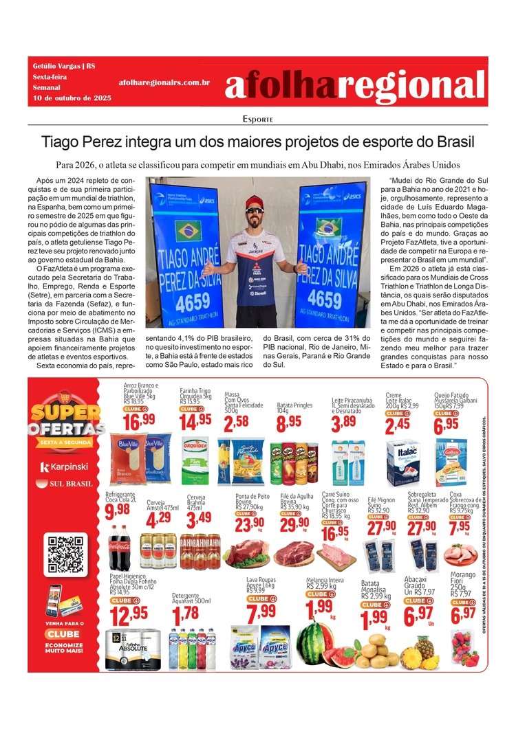 Tiago Perez integra um dos maiores projetos de esporte do Brasil