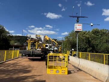 Getúlio Vargas recebe estação de monitoramento  de cheias no Rio Abaúna