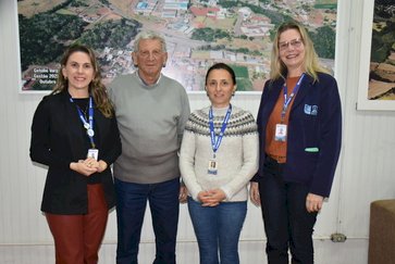 : Prefeito Pedro Paulo Prezzotto recebe visita da Emater/Ascar-RS e conhece nova extensionista de Getúlio Vargas