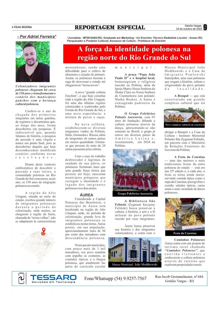 Reportagem Especial - A força da identidade polonesa na região norte do Rio Grande do Sul