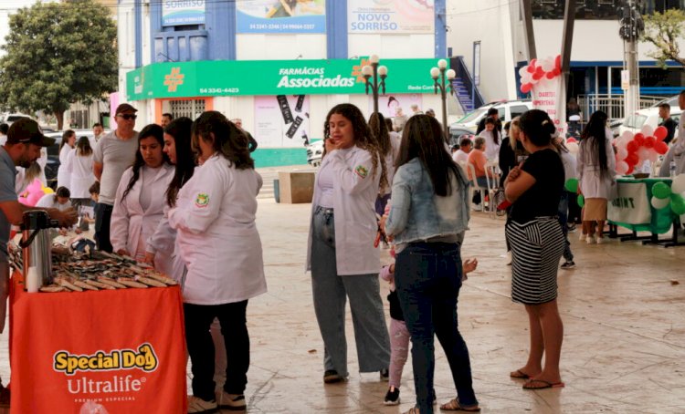 Projeto de Interação com a Comunidade promove ações de saúde no centro de Getúlio Vargas