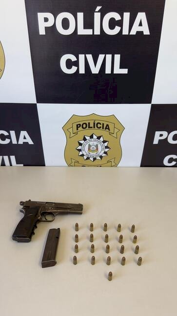 POLÍCIA CIVIL PRENDE EM FLAGRANTE POR POSSE ILEGAL DE ARMA DE FOGO EM ERECHIM HOMEM CONDENADO POR HOMICÍDIO