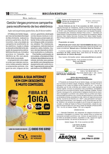 Getúlio Vargas promove campanha para recolhimento de lixo eletrônico