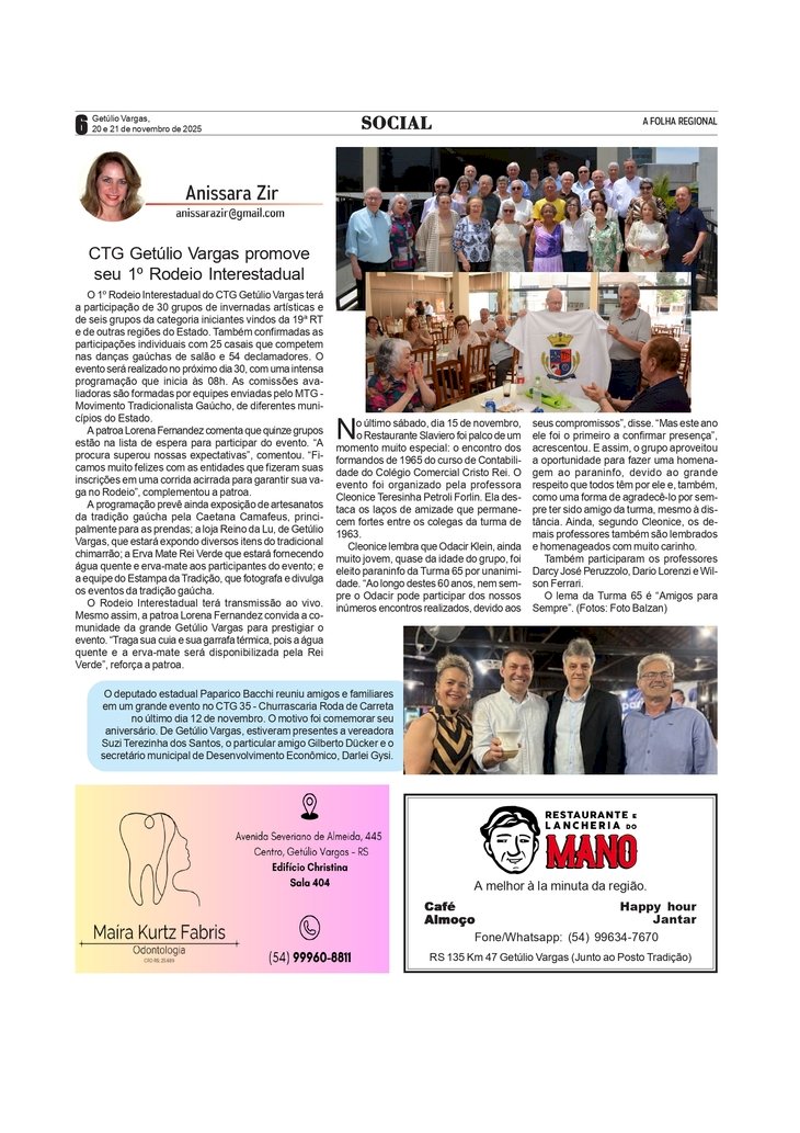 Social, por Anissara Zir. Edição de 20 e 21/11/2025.