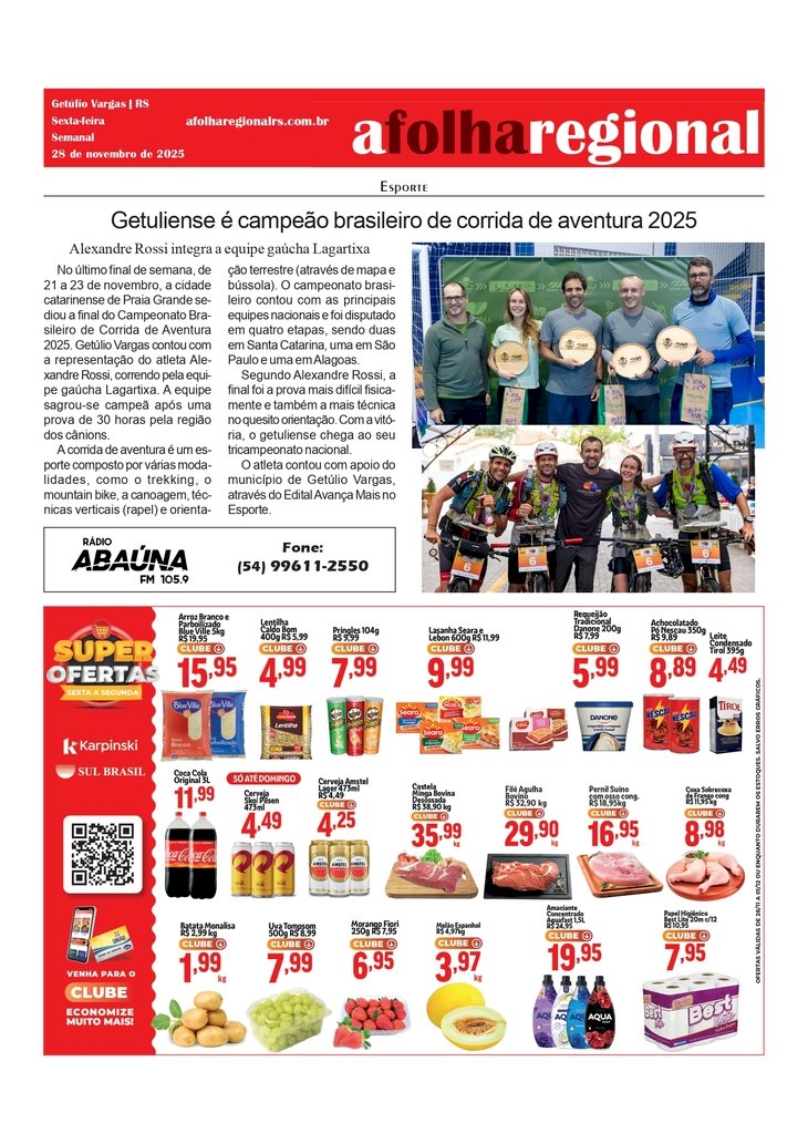 Getuliense é campeão brasileiro de corrida de aventura 2025