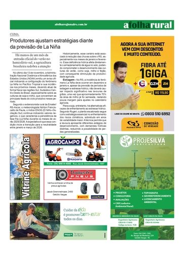 Produtores ajustam estratégias diante da previsão de La Niña