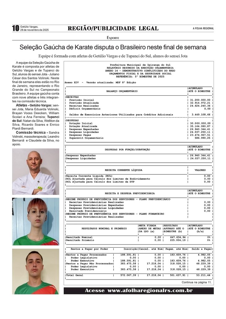 Seleção Gaúcha de Karate disputa o Brasileiro. / Publicidade Legal