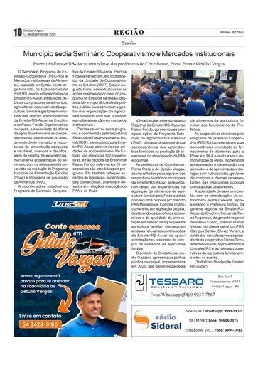 Município de Sertão sedia Seminário Cooperativismo e Mercados Institucionais