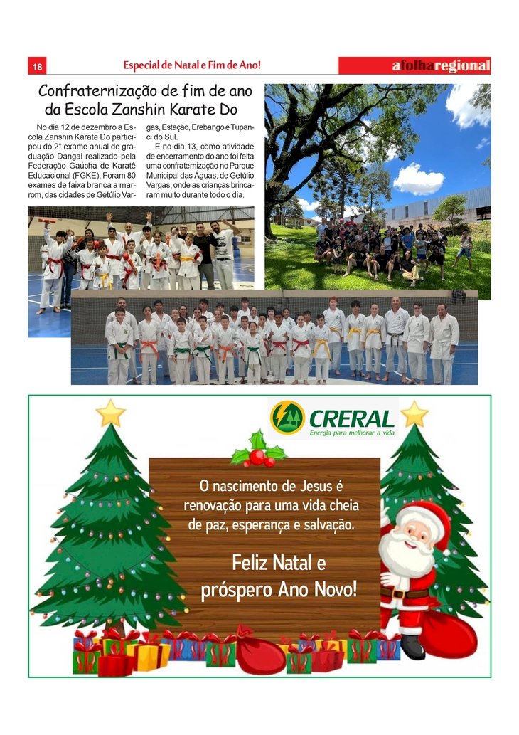 Confraternização de fim de ano da Escola Zanshin Karate Do