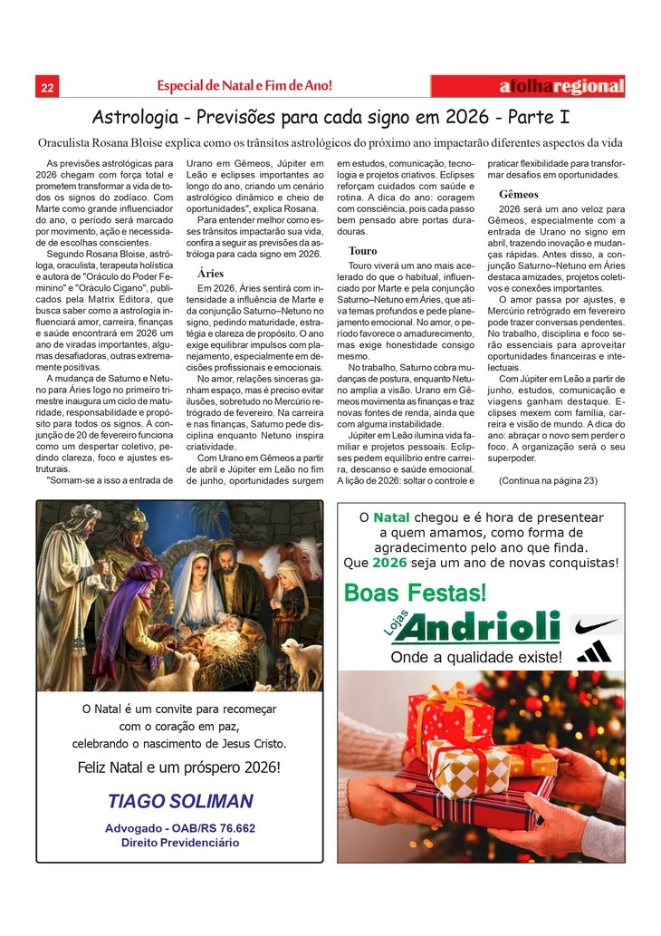 Astrologia - Previsões para cada signo em 2026 - Parte I