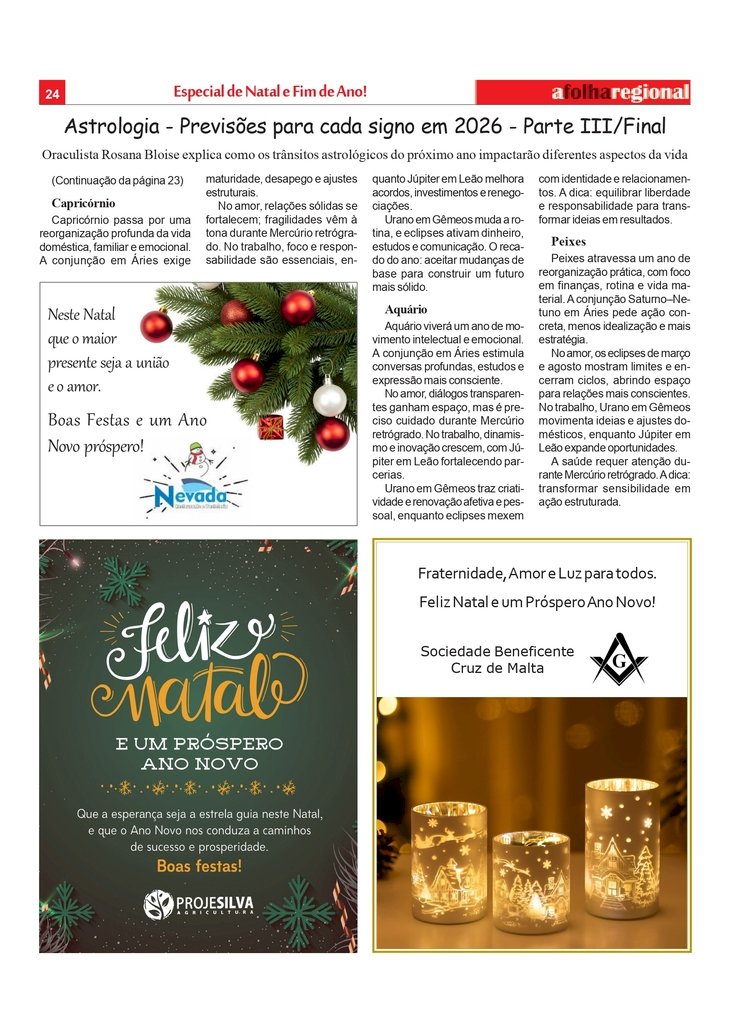 Astrologia - Previsões para cada signo em 2026 - Parte III/Final