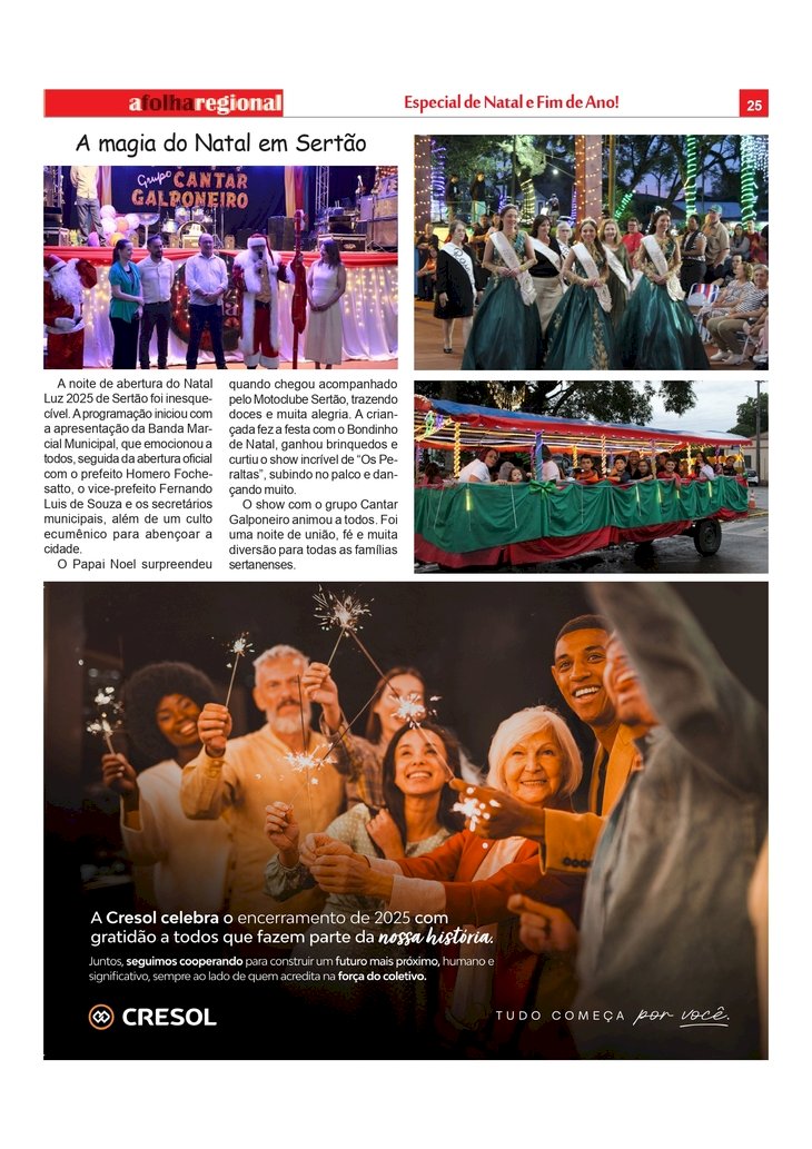 A magia do Natal em Sertão