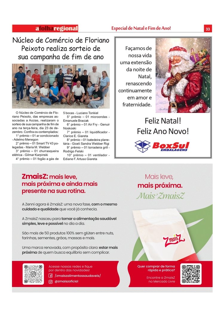Núcleo de Comércio de Floriano Peixoto realiza sorteio de sua campanha de fim de ano
