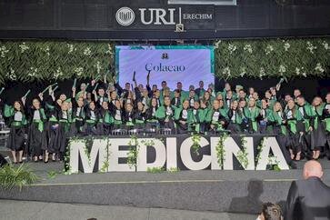 Medicina da URI, que formou a 3ª turma, é destaque nacional na prova do Enamed
