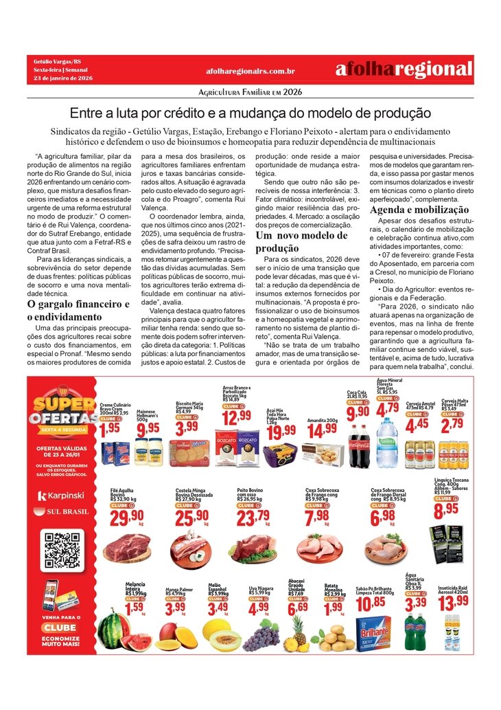 Agricultura Familiar em 2026 - Entre a luta por crédito e a mudança do modelo de produção