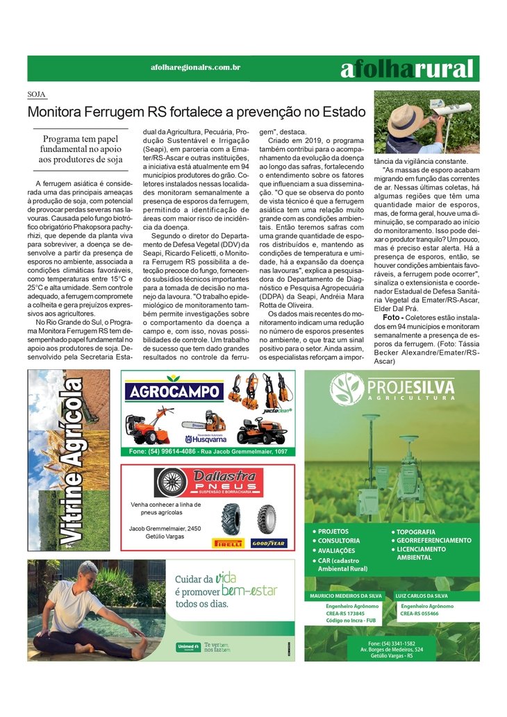 Soja - Monitora Ferrugem RS fortalece a prevenção no Estado