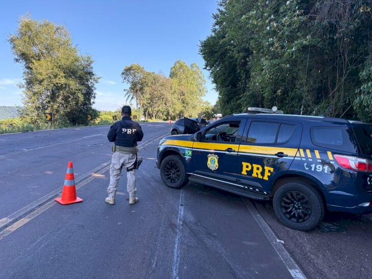 Colisão frontal na BR-386 deixa uma pessoa morta em Frederico Westphalen