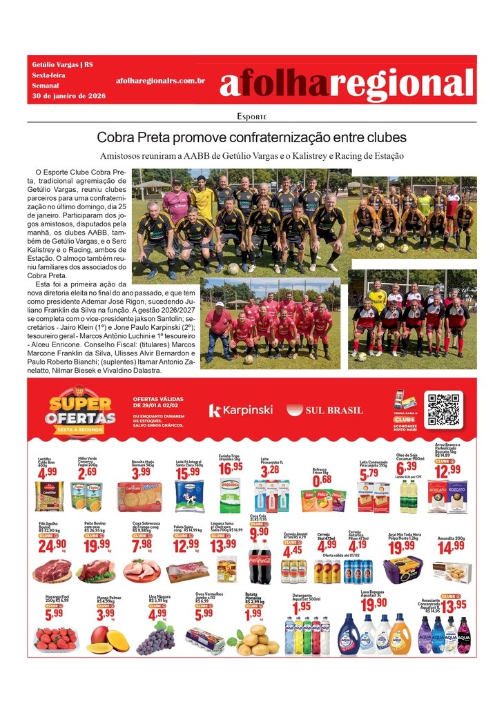 Cobra Preta promove confraternização entre clubes