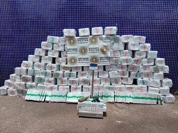 Brigada Militar apreende 1,106 ton de maconha