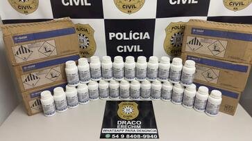 POLÍCIA CIVIL PRENDE DOIS HOMENS EM FLAGRANTE POR RECEPTAÇÃO DE DEFENSIVOS AGRÍCOLAS