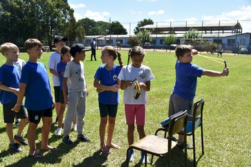 Tarde de integração reúne estudantes da Rede Municipal de Ensino no Centro Esportivo e Recreativo de Getúlio Vargas
