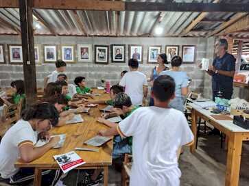 Alunos do CEAS participam da Oficina de Gravuras