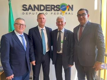 Prefeito e secretários de Getúlio Vargas cumprem agenda institucional em Brasília em busca de recursos