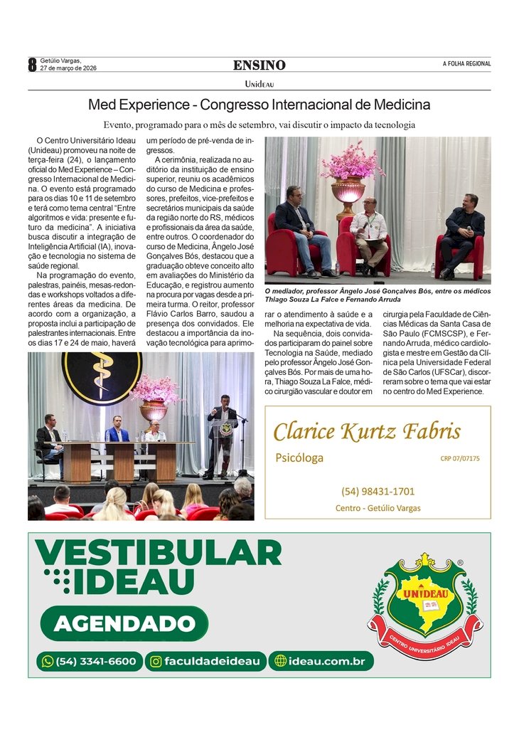 Unideau - Med Experience - Congresso Internacional de Medicina