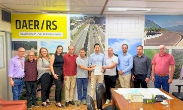  Reunião com DAER avança trâmites no acesso asfáltico de Entre Rios do Sul na ERS-483