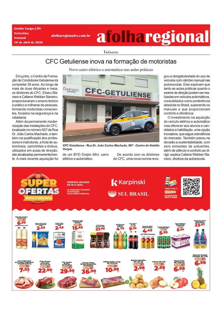 CFC Getuliense inova na formação de motoristas