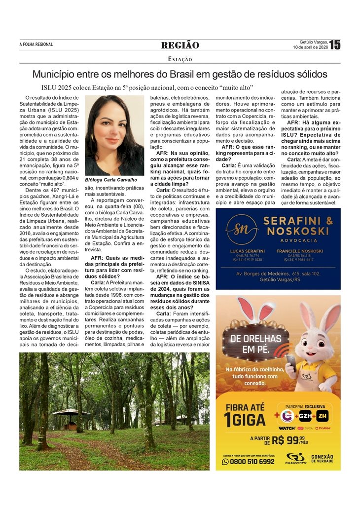 Estação entre os melhores do Brasil em gestão de resíduos sólidos