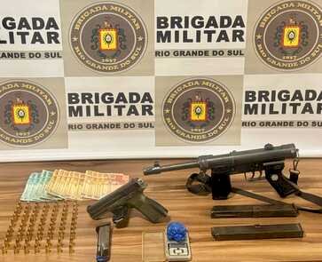 Brigada Militar apreende armas e drogas em ações no Alto Uruguai