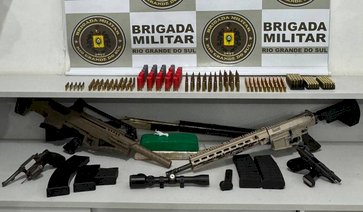 Brigada Militar apreende arsenal e prende três em Erechim