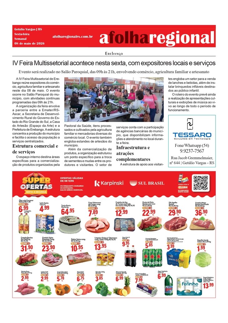 IV Feira Multissetorial de Erebango acontece nesta sexta, com expositores locais e serviços
