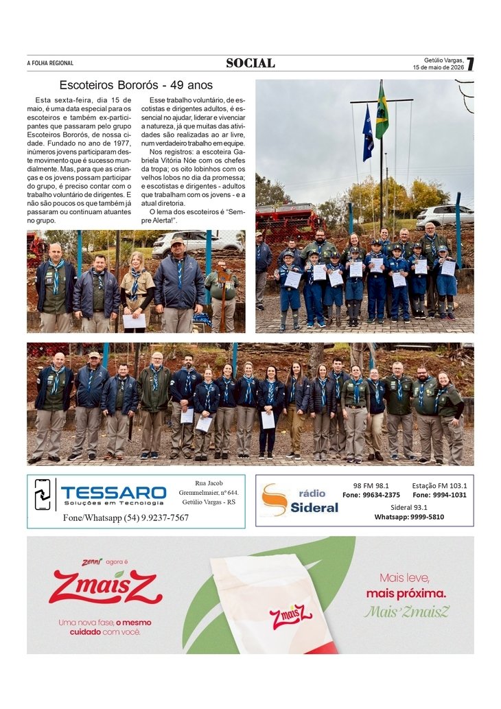 Social, por Anissara Zir. Edição 15/5/2026.